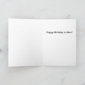 Cat Verjaardagsfeest wenskaart Kaart (Binnen)