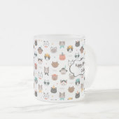 Cat Verjaardagstekst op Frosted Mok (Voorkant rechts)