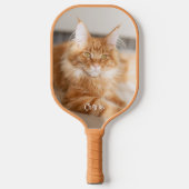 Cat Vertical Portrait Photo - Schattigee letternaa Pickleball Paddle (Voorkant)