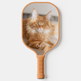 Cat Vertical Portrait Photo - Schattigee letternaa Pickleball Paddle