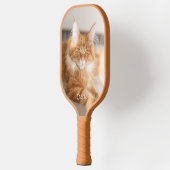 Cat Vertical Portrait Photo - Schattigee letternaa Pickleball Paddle (Links)