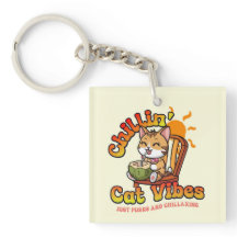 Cat Vibe Sleutelhanger