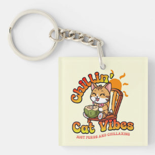 Cat Vibe Sleutelhanger