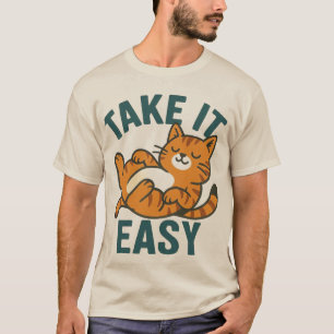 Cat Vibes doe het rustig aan T-shirt