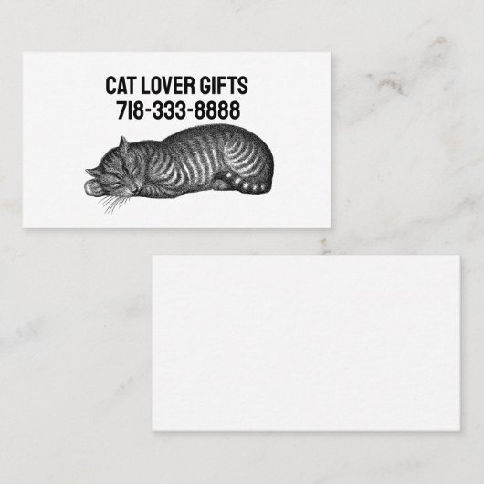 CAT VISITEKAARTJE (Voorkant / Achterkant)