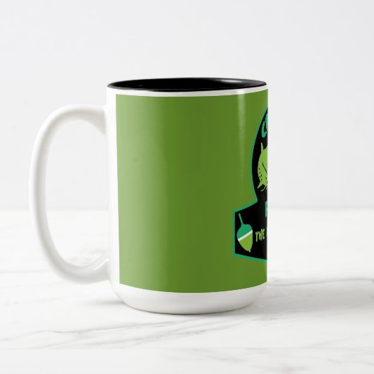 Cat Vissen Au Gres Tweekleurige Koffiemok (Links)