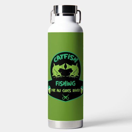 Cat Vissen Au Gres Waterfles (Voorkant)