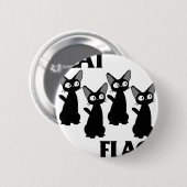 CAT VLAG 2 RONDE BUTTON 5,7 CM (Voorkant /achterkant)
