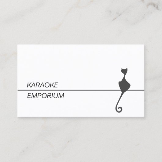 CAt voor entertainment Visitekaartje (Voorkant)