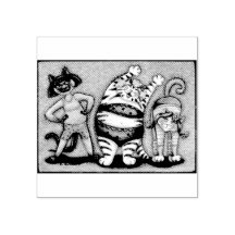 CAT-VRIENDEN EXERCISEREN KLASSE RUBBER STEMP