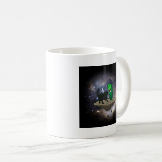 Cat vs Cucumber Koffiemok (Voorkant rechts)