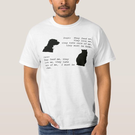Cat vs. Dog T-shirt (Voorkant)