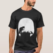Cat vs Mouse Chess | Moonlight Strategy Art T-shirt (Voorkant)