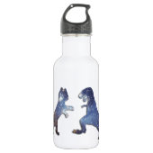 CAT VS T-REX - RUIMTEXTURE WATERFLES  (Voorkant)