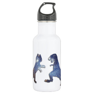 CAT VS T-REX - RUIMTEXTURE WATERFLES