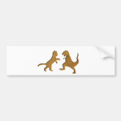 CAT VS T-REX  TEXTURE BUMPERSTICKER (Voorkant)