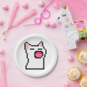 Cat w papieren bordje (Feest)