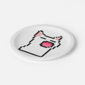 Cat w papieren bordje (Gekanteld)