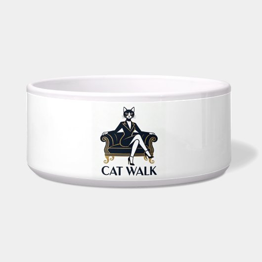 CAT WALK – Chic Cats Collection Voerbakje (Voorkant)