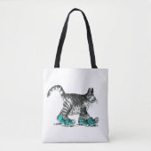 Cat Walking in His Shoes Tote Bag (Voorkant)