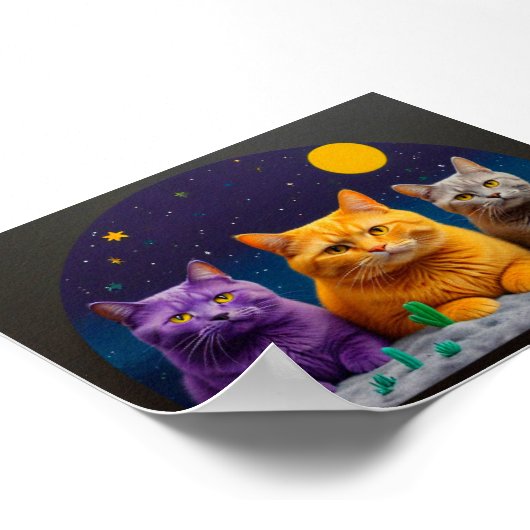 Cat Wall Art for Cat Lovers Poster (Hoek)