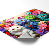 Cat Wall Art for Cat Lovers Poster (Hoek)