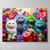 Cat Wall Art for Cat Lovers Poster (Voorkant)