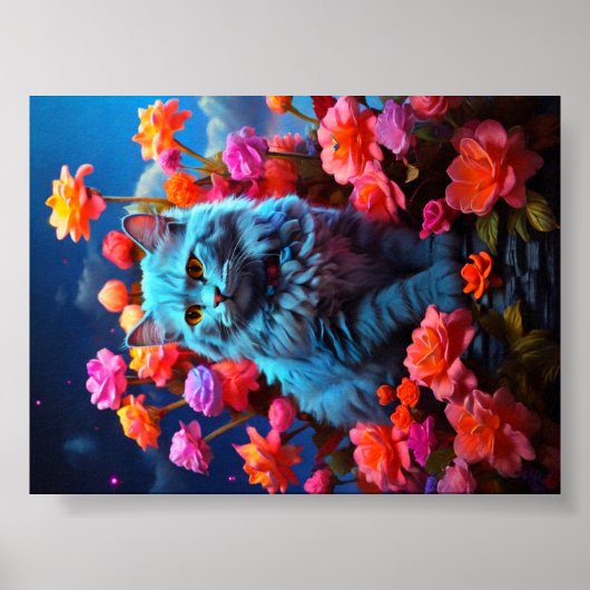 Cat Wall Art voor kattenliefhebbers Poster (Voorkant)