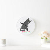 Cat Wall Clock Ronde Klok (Huis)