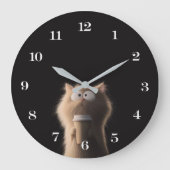 Cat Wall Clock - Speelse en charmante uurwerk Grote Klok (Voorkant)