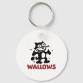 Cat Wallows Sticker Sleutelhanger (Voorkant)