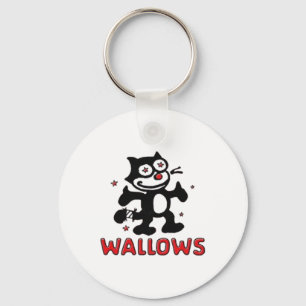 Cat Wallows Sticker Sleutelhanger
