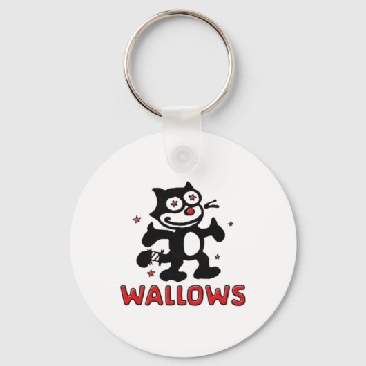 Cat Wallows Sticker Sleutelhanger (Voorkant)