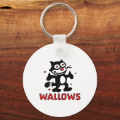Cat Wallows Sticker Sleutelhanger (Voorkant)