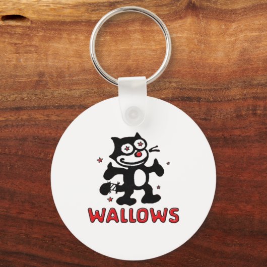 Cat Wallows Sticker Sleutelhanger (Voorkant)