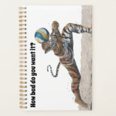 Cat Warrior Beachvolleybal Art Fantasy Planner (Voorkant)