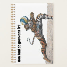 Cat Warrior Beachvolleybal Art Fantasy Planner