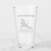 Cat Warrior Beachvolleybal Fantasy Glass Cup Glas (Achterkant)