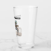 Cat Warrior Beachvolleybal Fantasy Glass Cup Glas (Links)