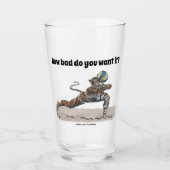 Cat Warrior Beachvolleybal Fantasy Glass Cup Glas (Voorkant)