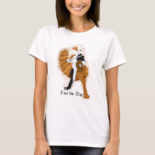 Cat Warrior Calico Grimalkin T-shirt