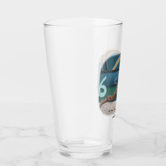 Cat Warrior Plays Volleyball Fantasy Glass Cup Glas (Rechts)