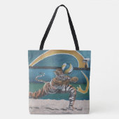 Cat Warrior spelen Beachvolleybal Graphic Tas (Voorkant)