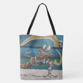 Cat Warrior spelen Beachvolleybal Graphic Tas (Achterkant)