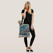 Cat Warrior spelen Beachvolleybal Graphic Tas (Op model)