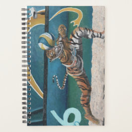Cat Warrior spelen volleybal Fantasy Art Planner