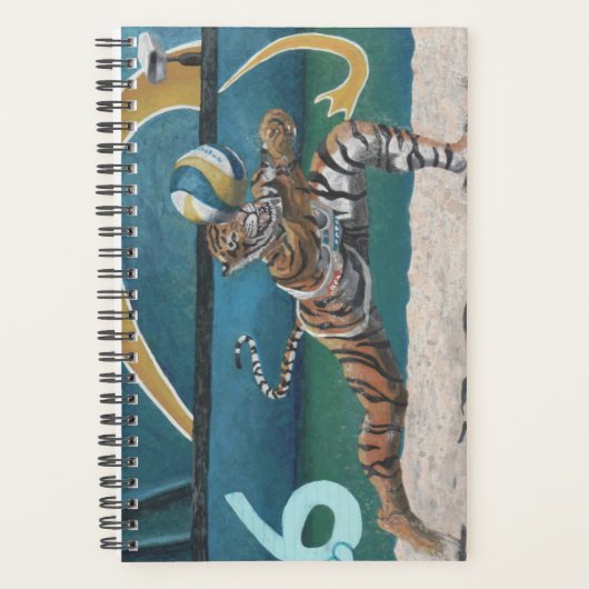 Cat Warrior spelen volleybal Fantasy Art Planner (Voorkant)