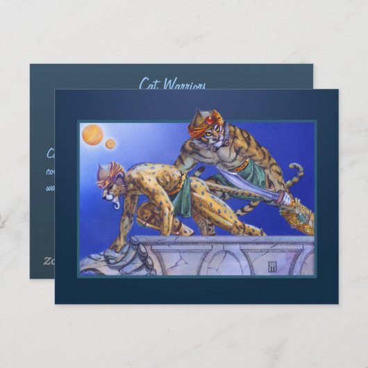 Cat Warriors Briefkaart (Voorkant / Achterkant)