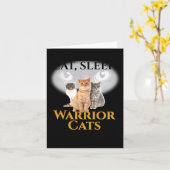 Cat Warriors _ Eat Sleep Cat Warrior Gift Long Sal Kaart (Gele Bloem)
