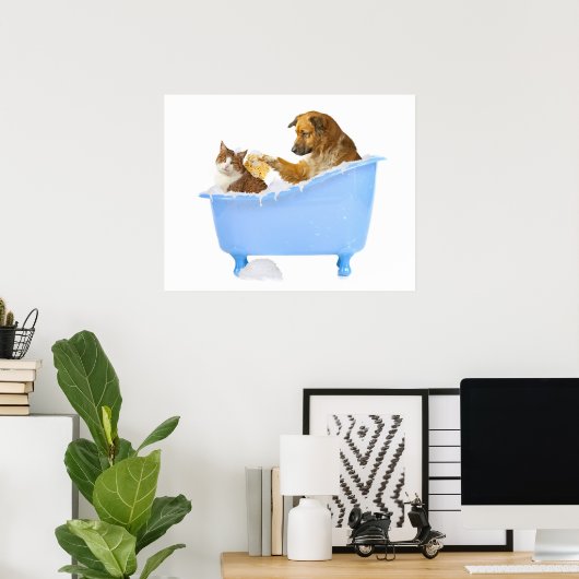 Cat- Wash Poster (Thuiskantoor)